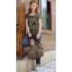 womens Canvas shoulder bag schoolbag