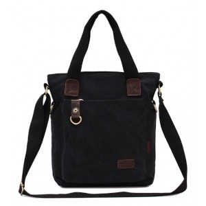 black Canvas satchel handbag