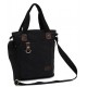 black canvas satchel bookbag