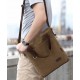 khaki Canvas satchel handbag