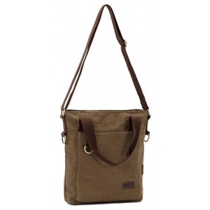 khaki canvas satchel bookbag