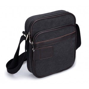 Mens canvas shoulder bag, men's weekday canvas messenger bag - BagsEarth