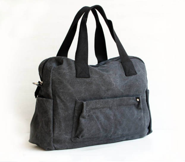 Canvas shoulder bags for men, canvas messenger bag - BagsEarth