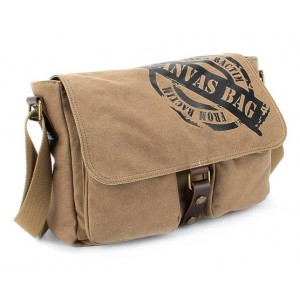 IPAD mens canvas messenger bag, canvas military messenger bag - BagsEarth