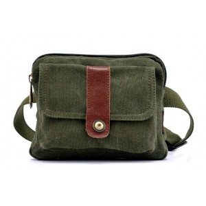 Waist pouch belt, natural canvas fanny pack - BagsEarth