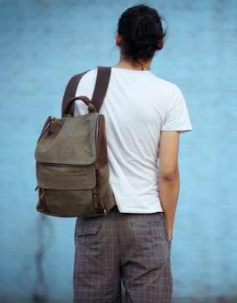 Cotton canvas backpack, amazing backpack - BagsEarth