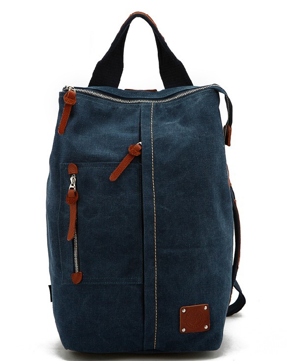 Canvas purse backpack, school chic backpack - BagsEarth