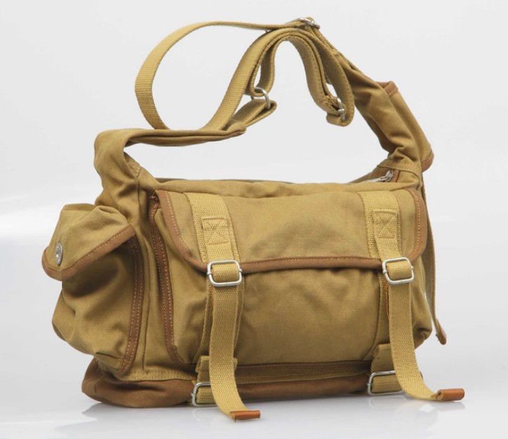 Canvas messenger bag, military canvas satchels - BagsEarth