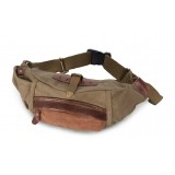 Waist pouch belt, natural canvas fanny pack - BagsEarth