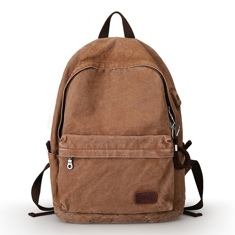 Casual Washed Canvas Backpack, 15 Inch. Laptop Canvas Bags - BagsEarth