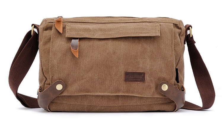 Canvas satchels bag, canvas messenger bag natural - BagsEarth