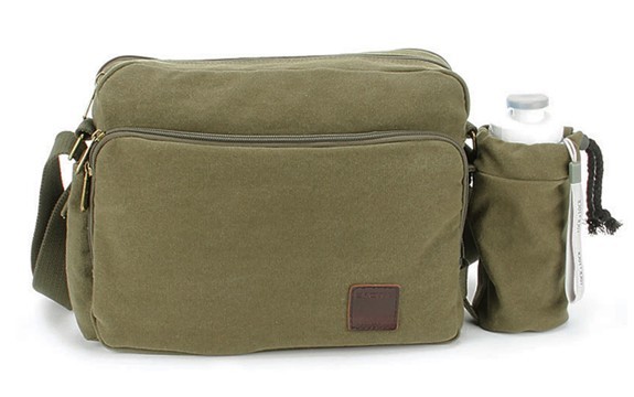 IPAD mens messenger bag canvas, mens canvas shoulder bag - BagsEarth